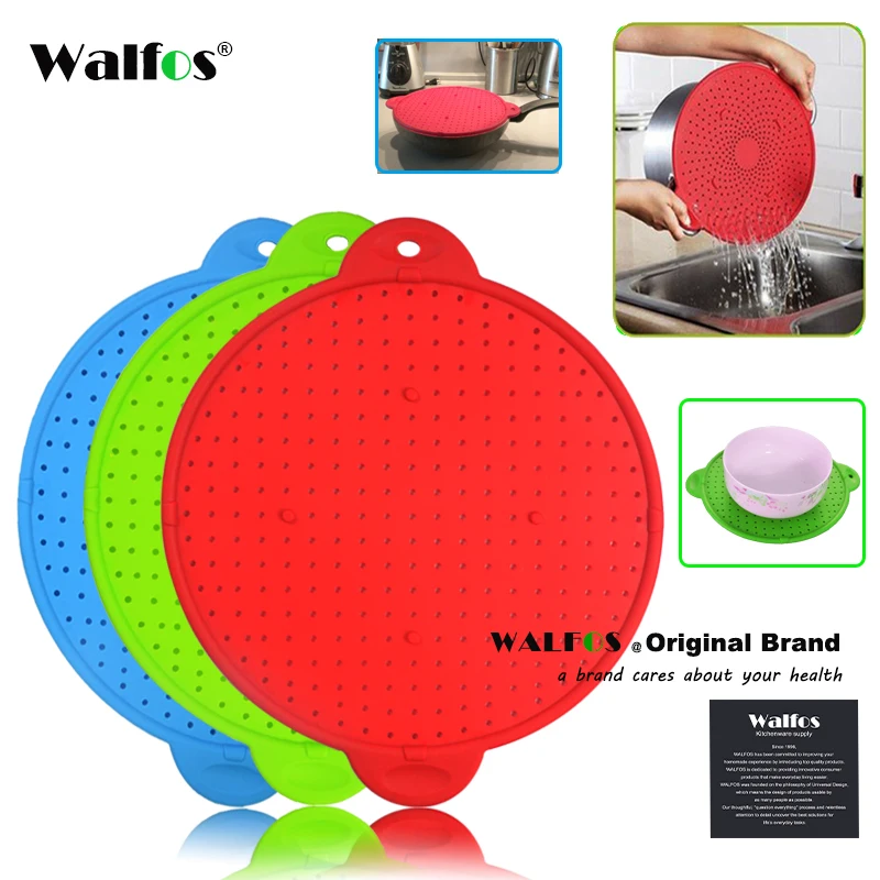 WALFOS 3 in 1 Splatter Screen Splatter Guard Kitchen Strainer Trivet Pot Lid Pan Cover Silicone Lid Spill Stopper Wash Strainer
WALFOS 3 in 1 Splatter Screen Splatter Guard Kitchen Strainer Trivet Pot Lid Pan Cover Silicone Lid Spill Stopper Wash Strainer