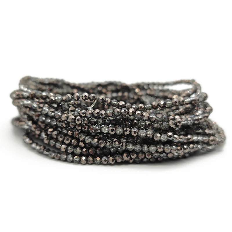 1mm Faceted Round Grey Plated Black Glass Crystal Beads Loose Beads Handmade for Jewelry Making DIY Bracelet Necklace
1mm Faceted Round Grey Plated Black Glass Crystal Beads Loose Beads Handmade for Jewelry Making DIY Bracelet Necklace