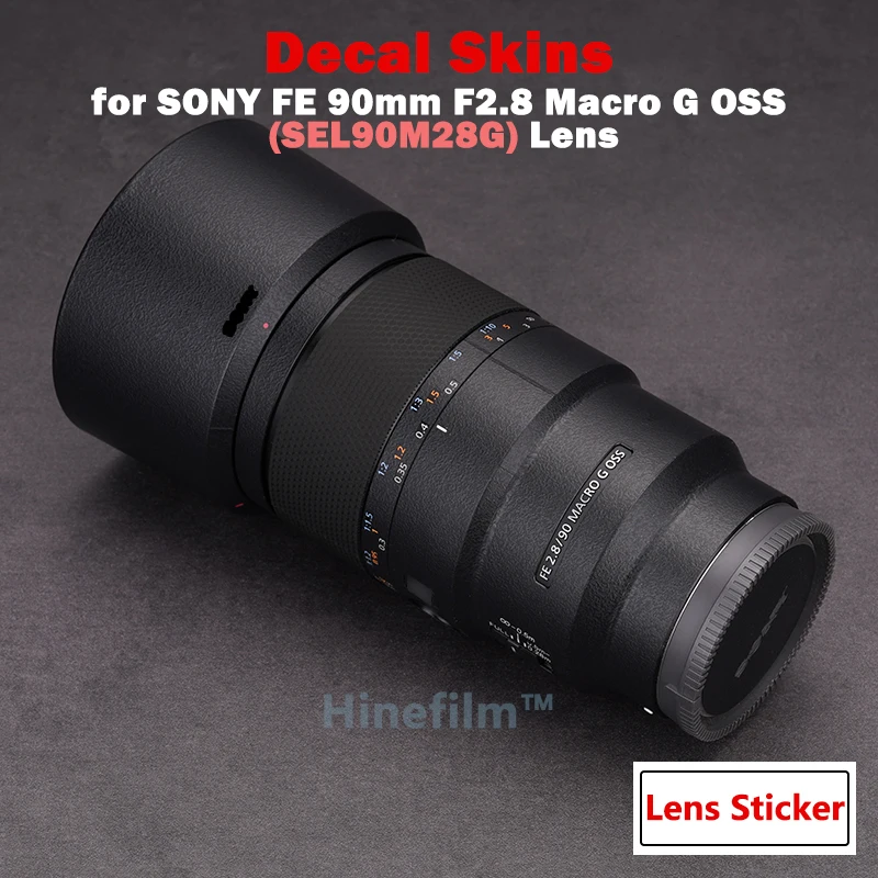 90 2.8 Lens Premium Decal Skins for SONY FE90 F2.8 Macro G OSS Lens Decal Protector SEL90M28G Anti-scratch Cover Film Sticker
90 2.8 Lens Premium Decal Skins for SONY FE90 F2.8 Macro G OSS Lens Decal Protector SEL90M28G Anti-scratch Cover Film Sticker