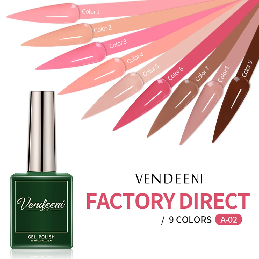 Vendeeni 9 Colors Transparent Jade Nail Polish Pink Brown Colors Soak Off Nail Art UV Lacquer Nail Art Manicure Varnish 15ml
Vendeeni 9 Colors Transparent Jade Nail Polish Pink Brown Colors Soak Off Nail Art UV Lacquer Nail Art Manicure Varnish 15ml