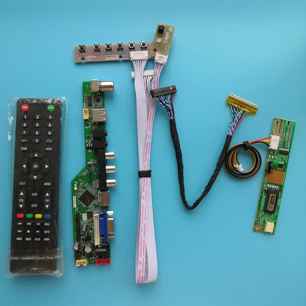 TV controller board AV VGA for LP156WH1-TLB3 LP156WH1 15.6" 1366X768 LED panel screen monitor HDMI-compatible USB audio DIY
TV controller board AV VGA for LP156WH1-TLB3 LP156WH1 15.6" 1366X768 LED panel screen monitor HDMI-compatible USB audio DIY