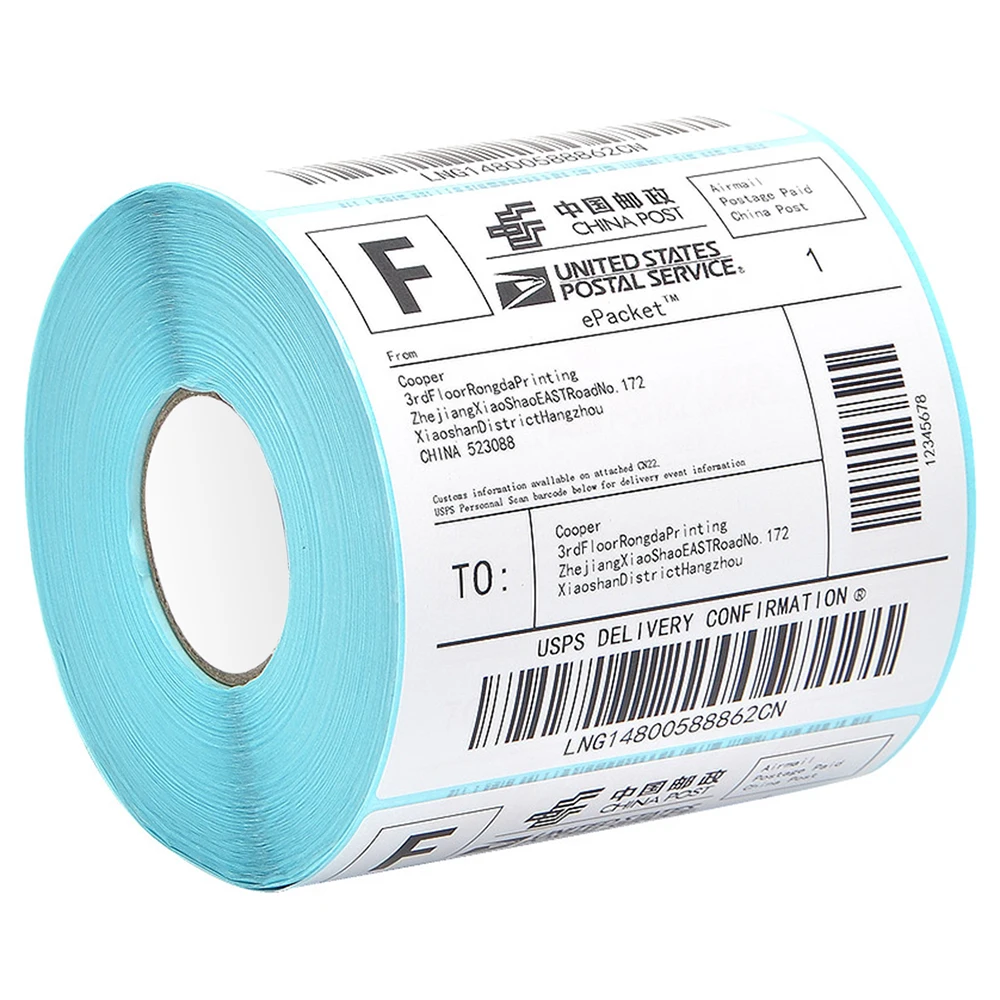 500Pcs 100*150mm of Blue Grid Three-proof Thermal Paper Printable Label Sticker Paper Roll Self-adhesive Shipping Price Barcode
500Pcs 100*150mm of Blue Grid Three-proof Thermal Paper Printable Label Sticker Paper Roll Self-adhesive Shipping Price Barcode
