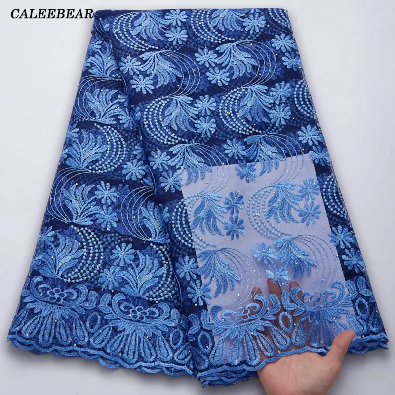 Newest 5Yards Blue African Net Lace Fabric With Stones 2022 French Tulle Lace Nigerian Lace Material For Wedding Dress S2753
Newest 5Yards Blue African Net Lace Fabric With Stones 2022 French Tulle Lace Nigerian Lace Material For Wedding Dress S2753