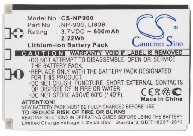 Cameron sino 600mah аккумулятор для ACER CS 6531-N 02491-0015-00 02491-0037-00 BATS4 NP-900 для AGFA 4Ti для ARIS Photo Star 5708
Cameron sino 600mah аккумулятор для ACER CS 6531-N 02491-0015-00 02491-0037-00 BATS4 NP-900 для AGFA 4Ti для ARIS Photo Star 5708