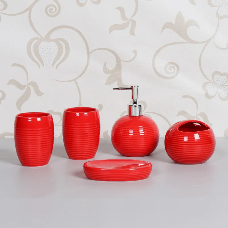 WHYOU 5Piece Set Ceramic European Bathroom Accessories Set Brief Golf Ball Home Decoration Wedding Gift Love Valentine Gift
WHYOU 5Piece Set Ceramic European Bathroom Accessories Set Brief Golf Ball Home Decoration Wedding Gift Love Valentine Gift