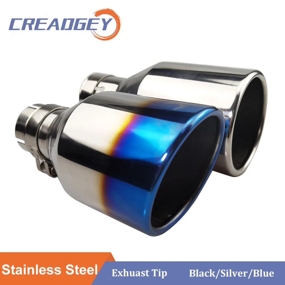 Creadgey 1PCS Universal Chrome Tail Muffler Tip Stainless Steel Pipe Exhaust Systems High Quality Replacement Car Accessories
Creadgey 1PCS Universal Chrome Tail Muffler Tip Stainless Steel Pipe Exhaust Systems High Quality Replacement Car Accessories