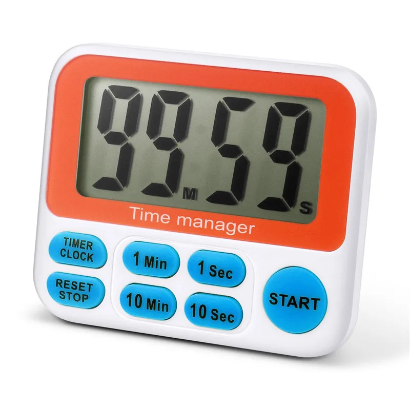 Digital Kitchen Timer Magnetic Kitchen Timer Large LCD Display Screen Cooking Timer Clock Timer with Loud Alarm Countdown Clock
Digital Kitchen Timer Magnetic Kitchen Timer Large LCD Display Screen Cooking Timer Clock Timer with Loud Alarm Countdown Clock