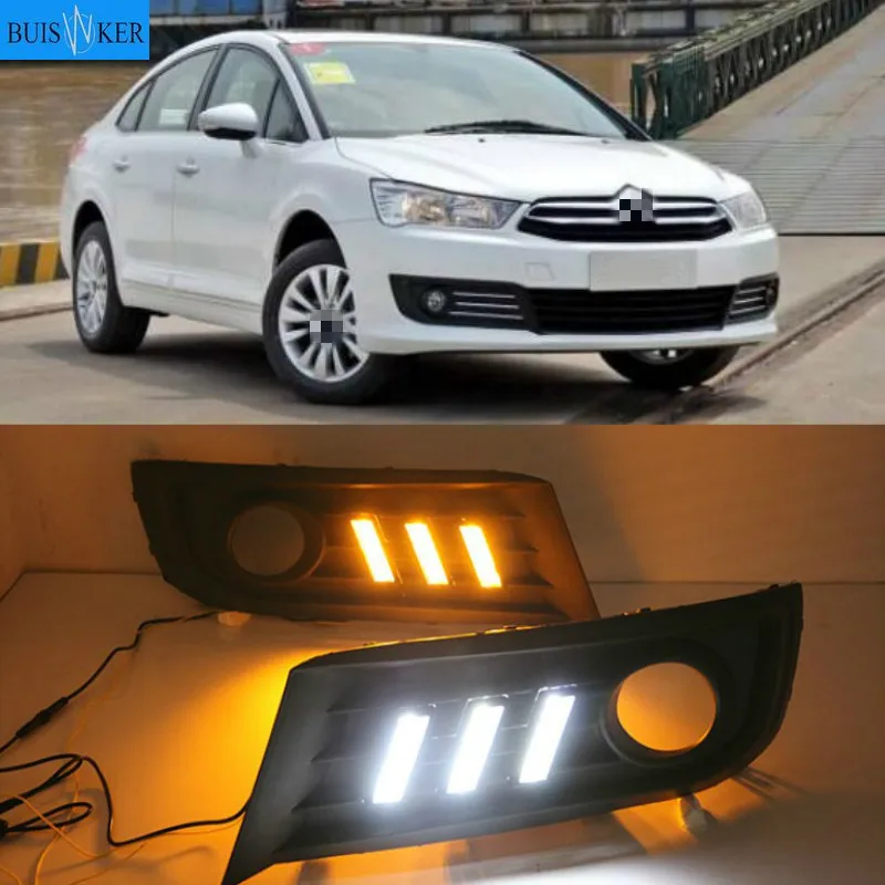 For Citroen C-Quatre 2012-2018 with Dynamic moving yellow turn signal LED DRL daytime running light+Front fog light
For Citroen C-Quatre 2012-2018 with Dynamic moving yellow turn signal LED DRL daytime running light+Front fog light