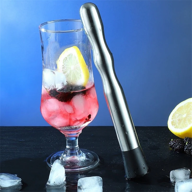 22.5cm Stable Antiskid Bar Cocktail Muddler Mojito Stainless Steel Bar Mixer Barware Drink Fruit Muddler Crushed Ice Bar Tools
22.5cm Stable Antiskid Bar Cocktail Muddler Mojito Stainless Steel Bar Mixer Barware Drink Fruit Muddler Crushed Ice Bar Tools