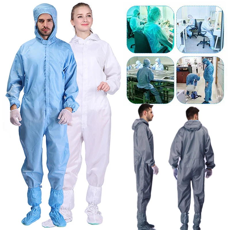 Anti-static Overalls Hooded Dust-free Jumpsuit Factory Workshop Male Female Washable Work Clothes Protection Suits Plus Size 4xl
Anti-static Overalls Hooded Dust-free Jumpsuit Factory Workshop Male Female Washable Work Clothes Protection Suits Plus Size 4xl