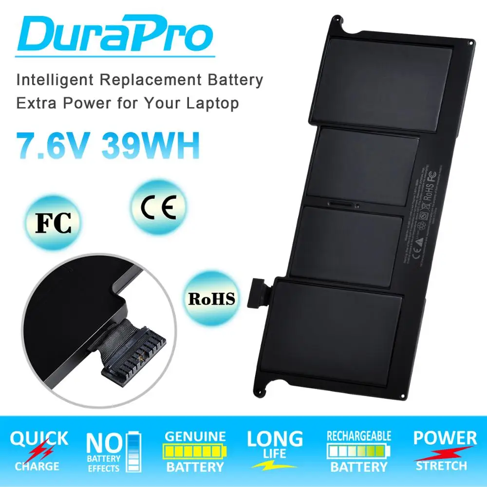 7.6V 39Wh A1495 A1406 Laptop Battery for MacBook Air 11'' A1465 A1370 (Mid 2011 2012 2013 Early 2014 2015 Version) MC968 MD223
7.6V 39Wh A1495 A1406 Laptop Battery for MacBook Air 11'' A1465 A1370 (Mid 2011 2012 2013 Early 2014 2015 Version) MC968 MD223