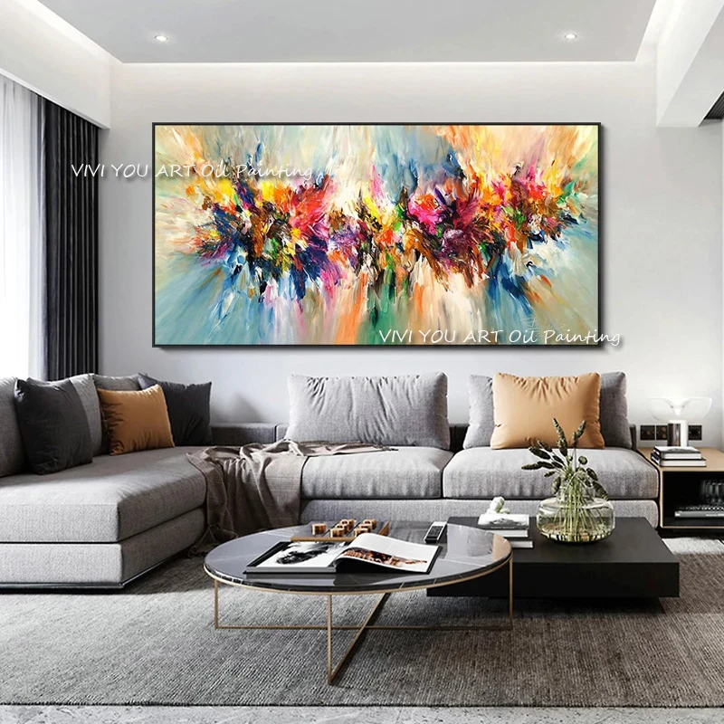 Colorful Fog Air Red Handpainted Abstract Oil Paintings On Canvas Art Wall Art Pictures Home Wall Decor for Living Room Bed Room
Colorful Fog Air Red Handpainted Abstract Oil Paintings On Canvas Art Wall Art Pictures Home Wall Decor for Living Room Bed Room