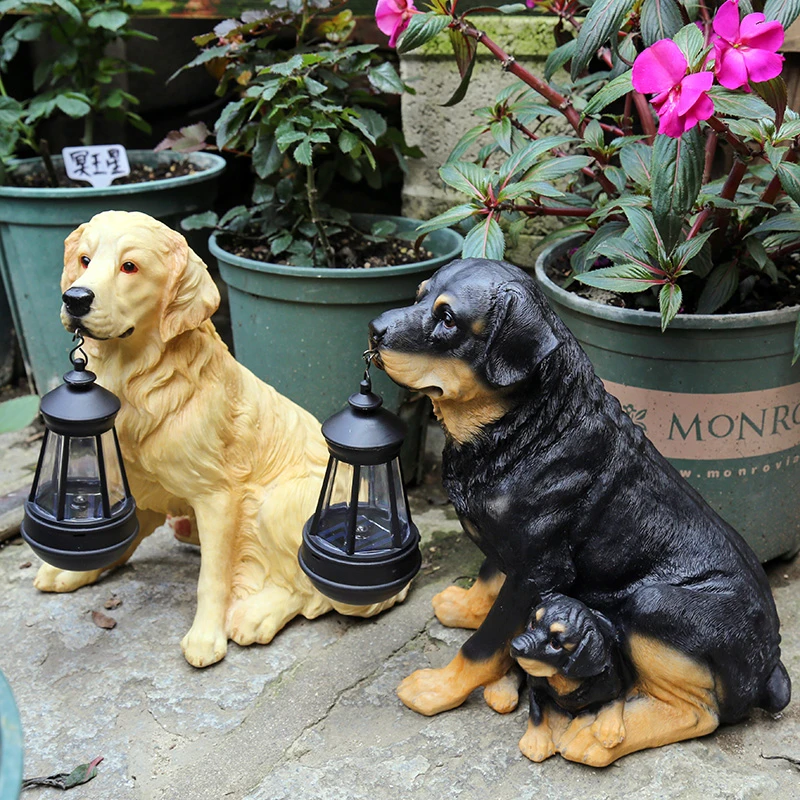 Cartoon simulation dog decoration garden sculpture outdoor decoration solar lamp Garden decoration art statue
Cartoon simulation dog decoration garden sculpture outdoor decoration solar lamp Garden decoration art statue