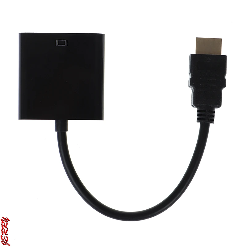 Black HDMI-compatible to VGA adapter cable Projector monitor HD converter cable
Black HDMI-compatible to VGA adapter cable Projector monitor HD converter cable