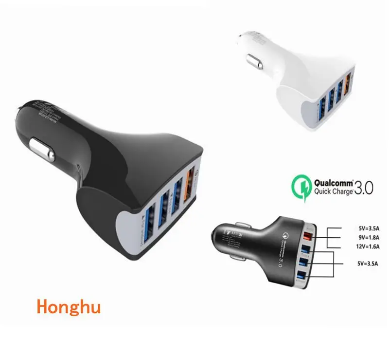 Car Charger Quick Charge QC 3.0 Car-Charger 4 Ports Fast Car phone Charger Phone Car USB Charger
Car Charger Quick Charge QC 3.0 Car-Charger 4 Ports Fast Car phone Charger Phone Car USB Charger