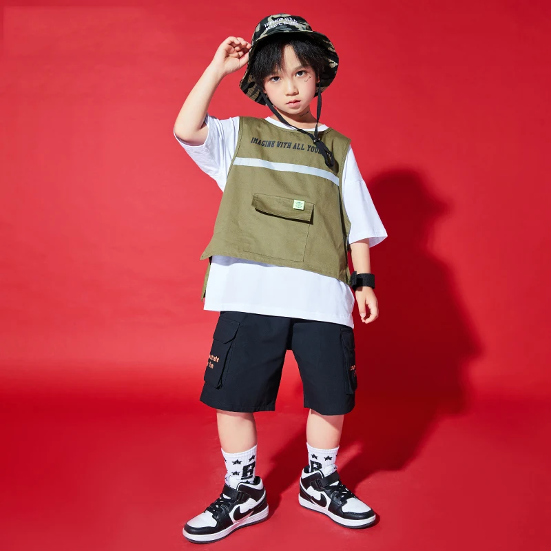 New Boys Hiphop Streetwear Catwalk Show Stage Clothes Suit Street Dance Performance Clothing Loose Dancing Practice Wear YS1982
New Boys Hiphop Streetwear Catwalk Show Stage Clothes Suit Street Dance Performance Clothing Loose Dancing Practice Wear YS1982