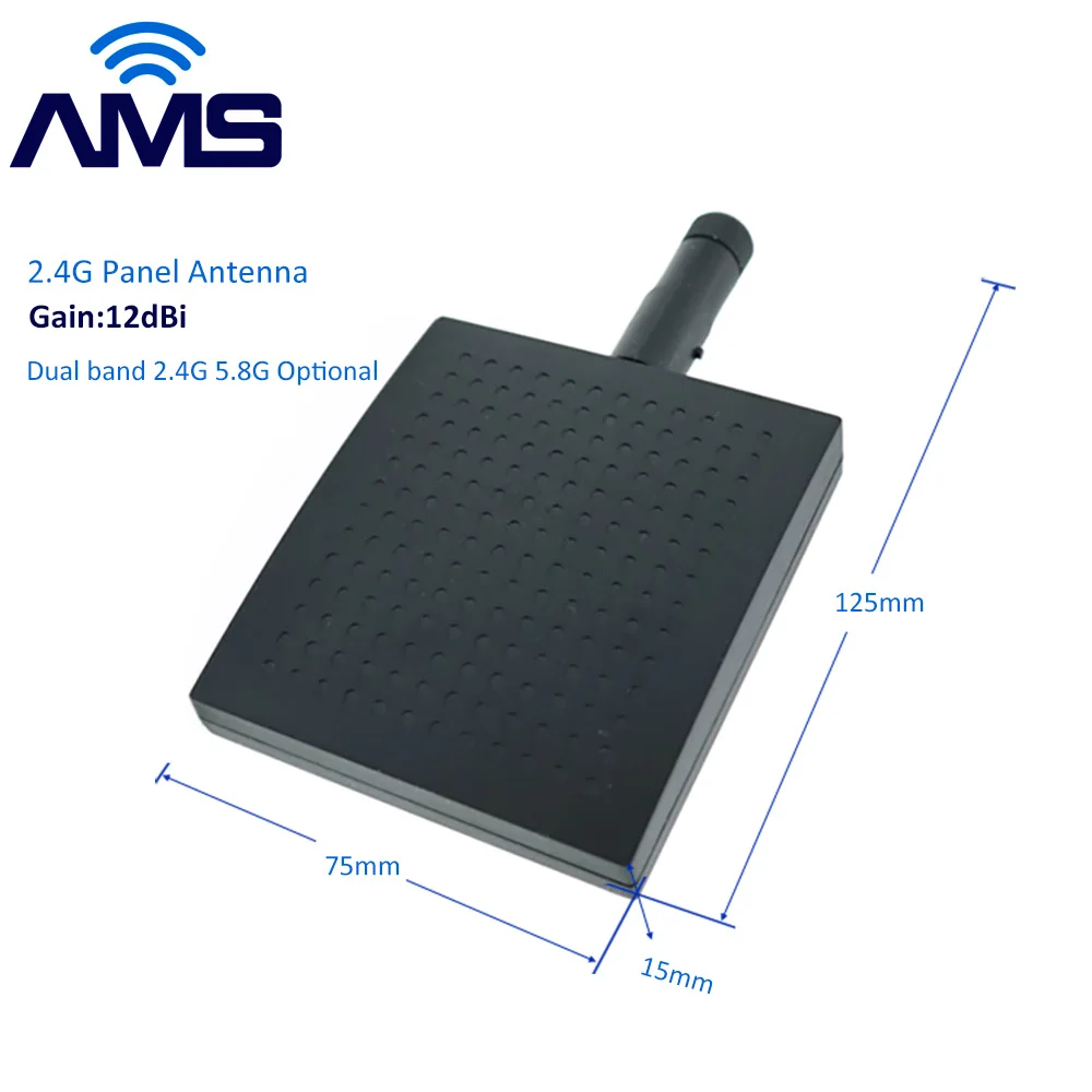 AMS Factory Wholesale New fashions 5G antenna External Aircraft model 5G 5.8G Wifi aerial 12dBi RP-SMA Mini 2.4Ghz Panel Antenna
AMS Factory Wholesale New fashions 5G antenna External Aircraft model 5G 5.8G Wifi aerial 12dBi RP-SMA Mini 2.4Ghz Panel Antenna