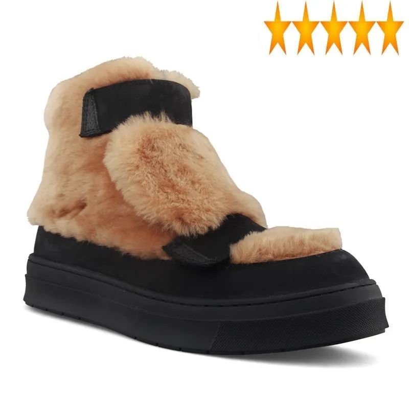Winter New Mens Fur Fashion Patchwork Leather Snow Korean Hook Round Toe Thick Bottom Casual Unisex Warm Boots Plus Size
Winter New Mens Fur Fashion Patchwork Leather Snow Korean Hook Round Toe Thick Bottom Casual Unisex Warm Boots Plus Size