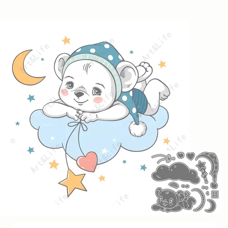 New Hot Steel Metal Cutting Dies Cute Bear Cloud Stencils for Making Scrapbooking Album Birthday Festival Card Embossing Cut Die
New Hot Steel Metal Cutting Dies Cute Bear Cloud Stencils for Making Scrapbooking Album Birthday Festival Card Embossing Cut Die