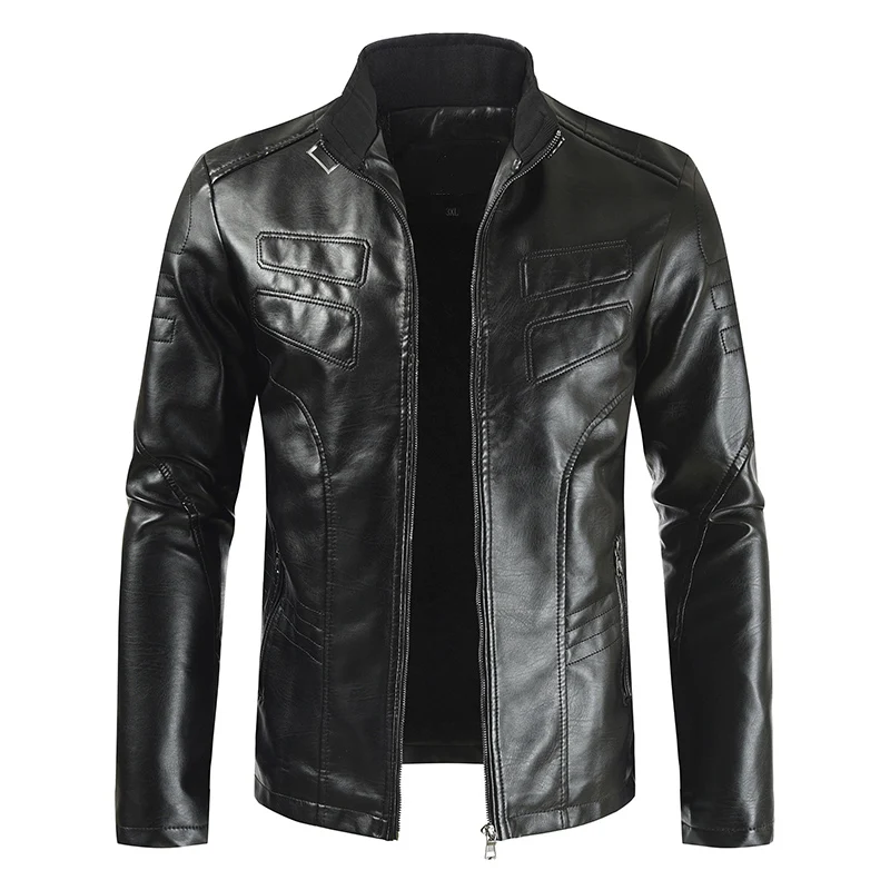 2021 New Fashion Winter Mens PU Jackets Thick Warm Men's Motorcycle Jacket Windproof Leather Coat Male Jackets Cool
2021 New Fashion Winter Mens PU Jackets Thick Warm Men's Motorcycle Jacket Windproof Leather Coat Male Jackets Cool