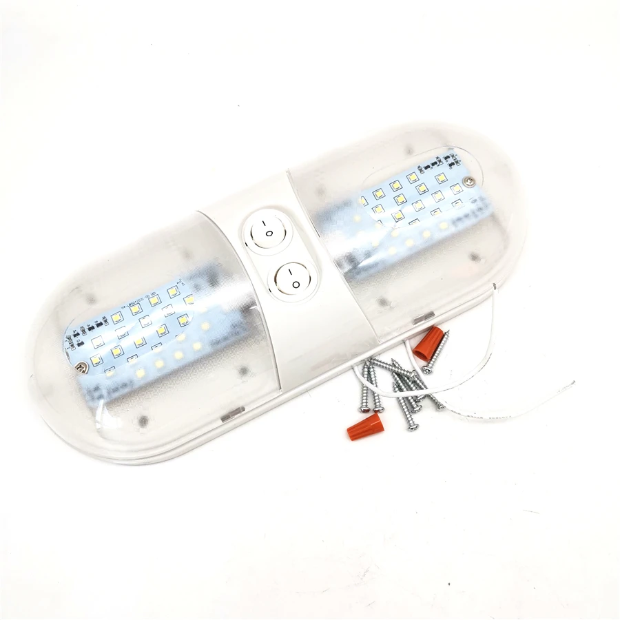 Double Dome Light 12V 48 LED Interior Roof Ceiling Reading For RV Camper Trailer
Double Dome Light 12V 48 LED Interior Roof Ceiling Reading For RV Camper Trailer