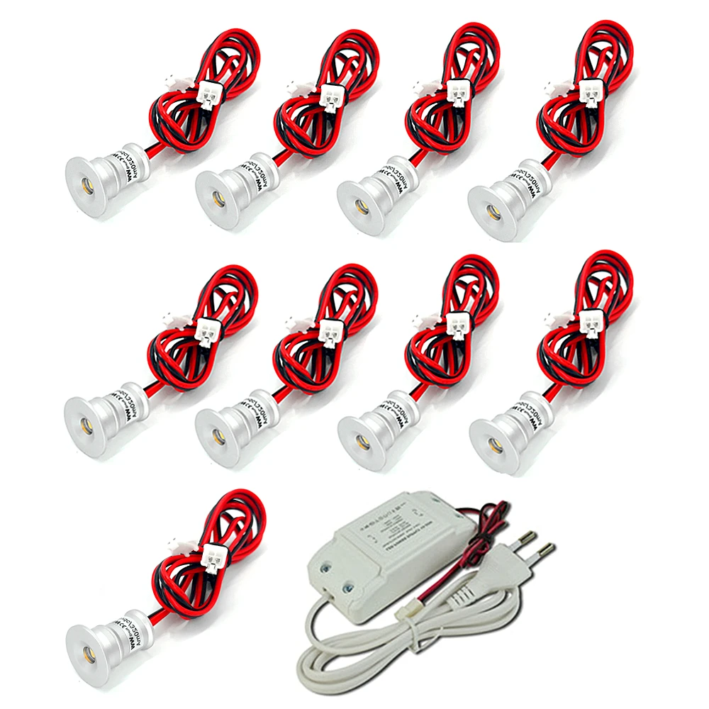 Светодиодный точечный светильник для помещений, миниатюрный встраиваемый потолочный светильник для кухни, лестницы, витрины, кабинета, 9 шт., 1 Вт, с драйвером и регулировкой яркости, 85-277 В
Светодиодный точечный светильник для помещений, миниатюрный встраиваемый потолочный светильник для кухни, лестницы, витрины, кабинета, 9 шт., 1 Вт, с драйвером и регулировкой яркости, 85-277 В