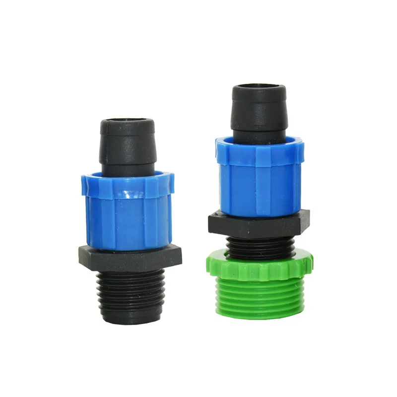 Drip Tape Connector Male 3/4 1/2 to 16mm lock Nut For Agriculture Greenhouse Irrigation Adapter 40pcs
Drip Tape Connector Male 3/4 1/2 to 16mm lock Nut For Agriculture Greenhouse Irrigation Adapter 40pcs
