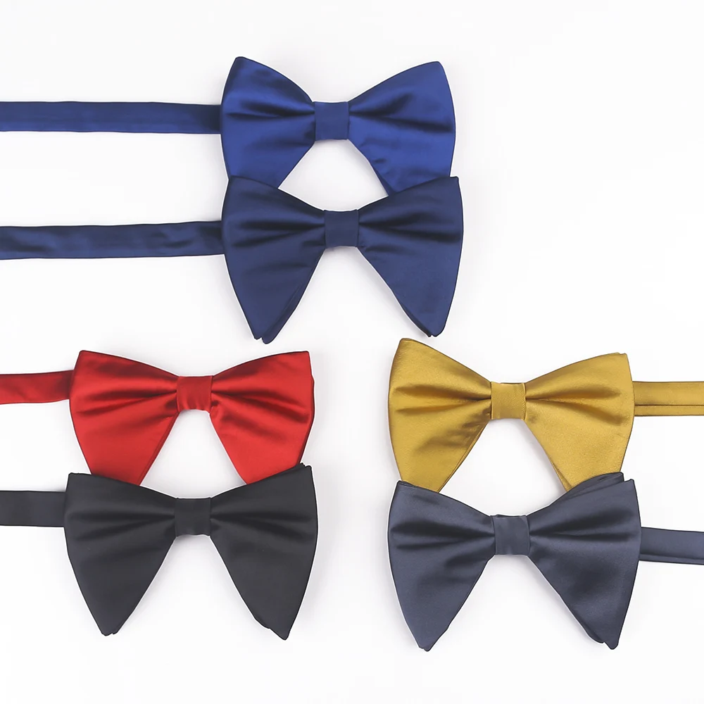 RBOCOTT Men's Fashion Bow Tie Solid Big Bowtie for Man Wedding Bowknot Red Blue Black Color
RBOCOTT Men's Fashion Bow Tie Solid Big Bowtie for Man Wedding Bowknot Red Blue Black Color