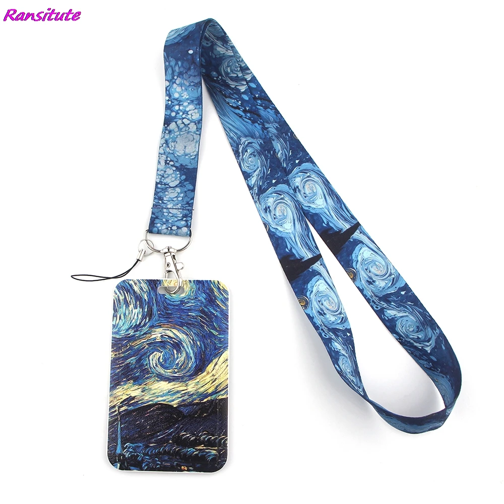 Ransitute R1424 Starry Sky Creative Lanyard Card Holder Student Hanging Neck Phone Lanyard Badge Subway Access Card Holder
Ransitute R1424 Starry Sky Creative Lanyard Card Holder Student Hanging Neck Phone Lanyard Badge Subway Access Card Holder