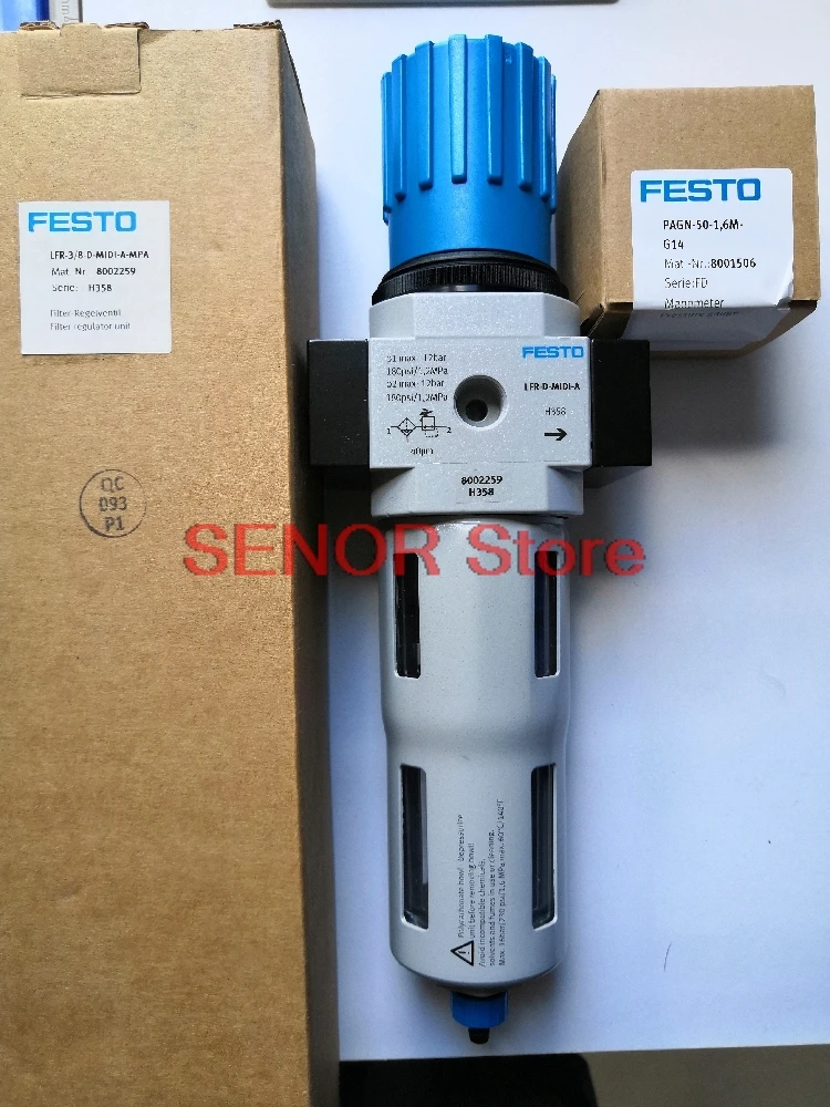 Brand new original filter pressure regulator LFR-3/8-D-MIDI-A -MPA
Brand new original filter pressure regulator LFR-3/8-D-MIDI-A -MPA