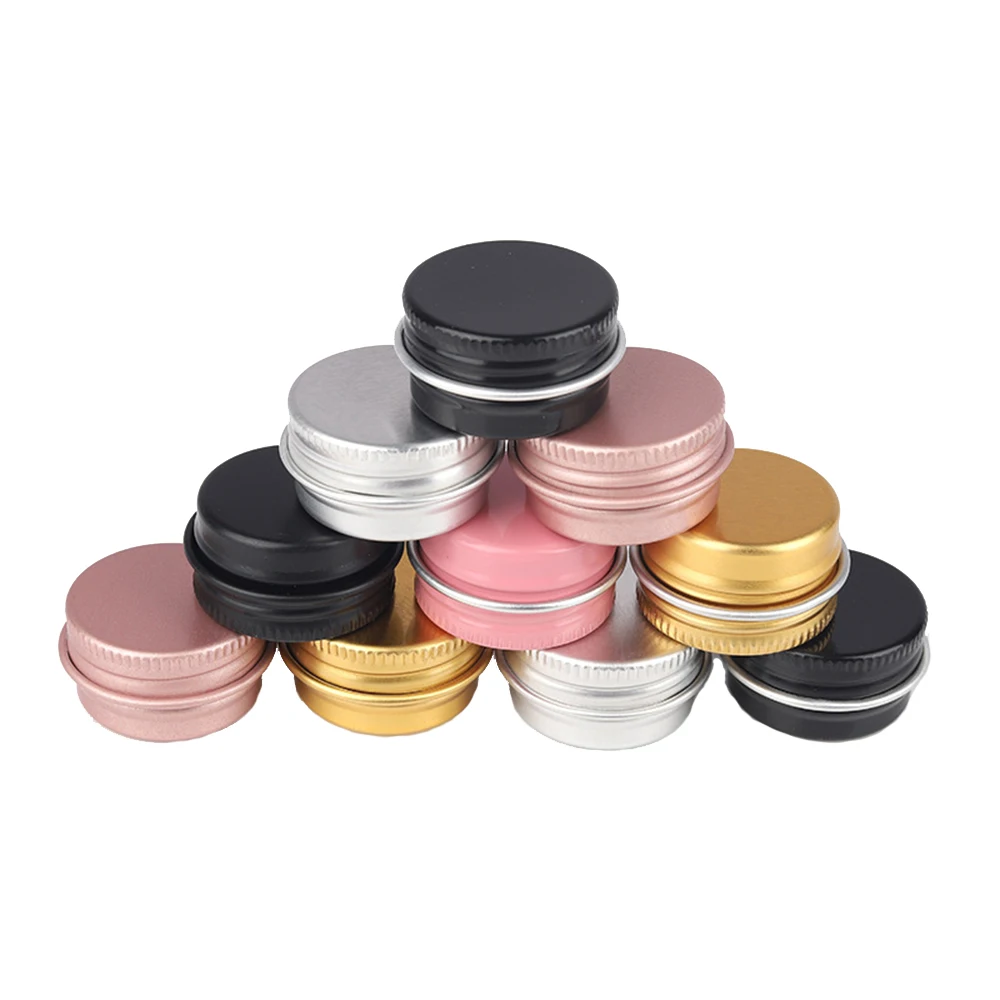 50pcs Empty Aluminum Jar Small Refillable Cosmetics Pot Screw Cap Metal Cream Box Gold Sample Packaging Container Pink Blue 5g
50pcs Empty Aluminum Jar Small Refillable Cosmetics Pot Screw Cap Metal Cream Box Gold Sample Packaging Container Pink Blue 5g