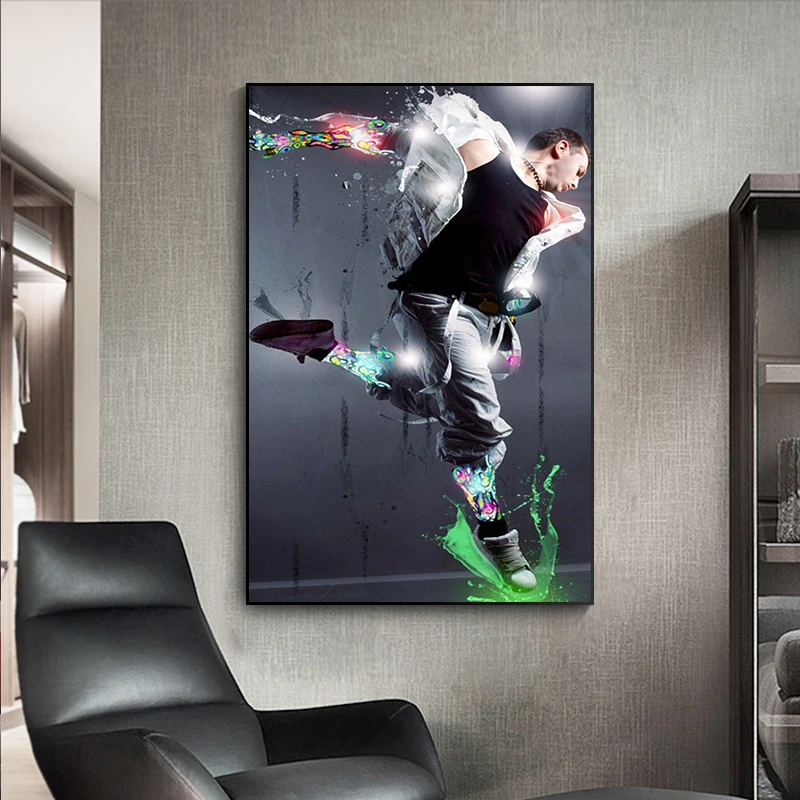 Fun Nordic Modern Canvas Hip Hop Dance Poster Wall Art Picture Printed Canvas Painting HD Printed Boy Home Living Room Poster
Fun Nordic Modern Canvas Hip Hop Dance Poster Wall Art Picture Printed Canvas Painting HD Printed Boy Home Living Room Poster