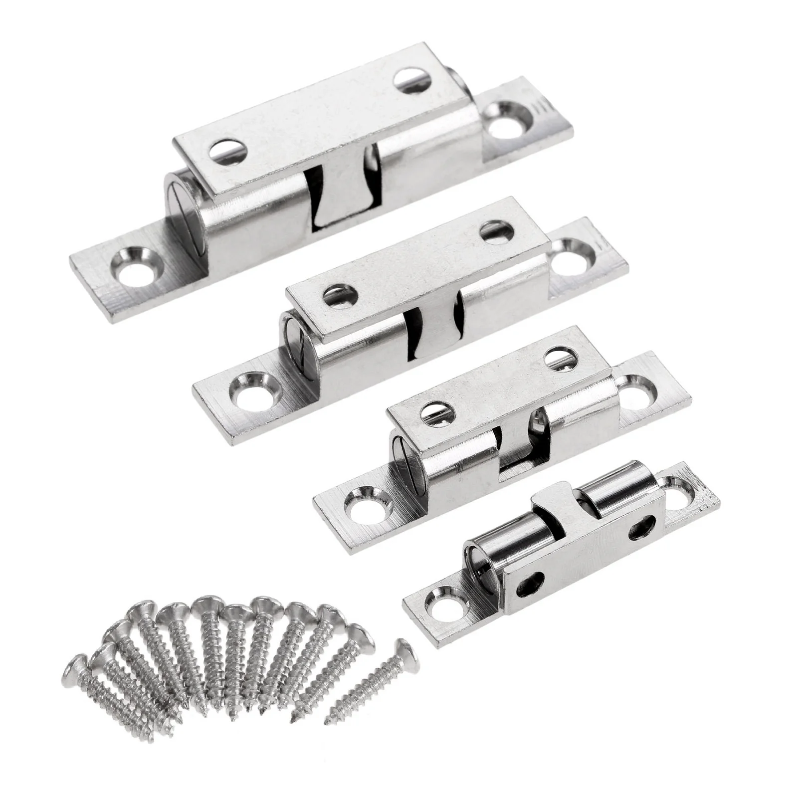 1Pc Silver 42/50/60/70mm Brass Touch Beads Lock Door Spring Clip Cabinet Door Catches Double Ball Catch Home Cupboard Door Latch
1Pc Silver 42/50/60/70mm Brass Touch Beads Lock Door Spring Clip Cabinet Door Catches Double Ball Catch Home Cupboard Door Latch