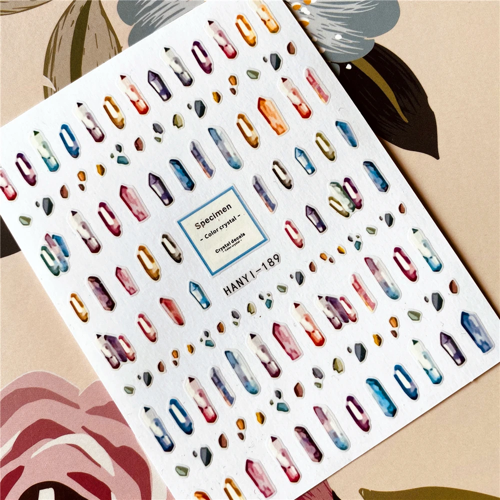 HANYI-190-199Agate Crystal Natural stone Gold border 3D Back glue Nail decal Nail sticker Nail decoration Nail art Nail ornament
HANYI-190-199Agate Crystal Natural stone Gold border 3D Back glue Nail decal Nail sticker Nail decoration Nail art Nail ornament