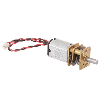 Motor reductor de engranajes de caja de cambios de Metal completo, Micro Mini N20, velocidad lenta, DC 3V-12V, 60RPM