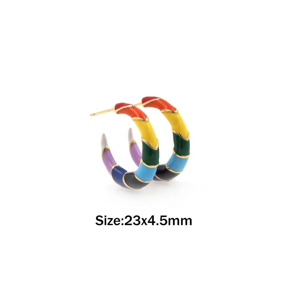 2021 Summer New Neon Colorful Yellow Blue Pink Large Huggie Enamel Hoop Earrings Accessories Birthday Gift
2021 Summer New Neon Colorful Yellow Blue Pink Large Huggie Enamel Hoop Earrings Accessories Birthday Gift