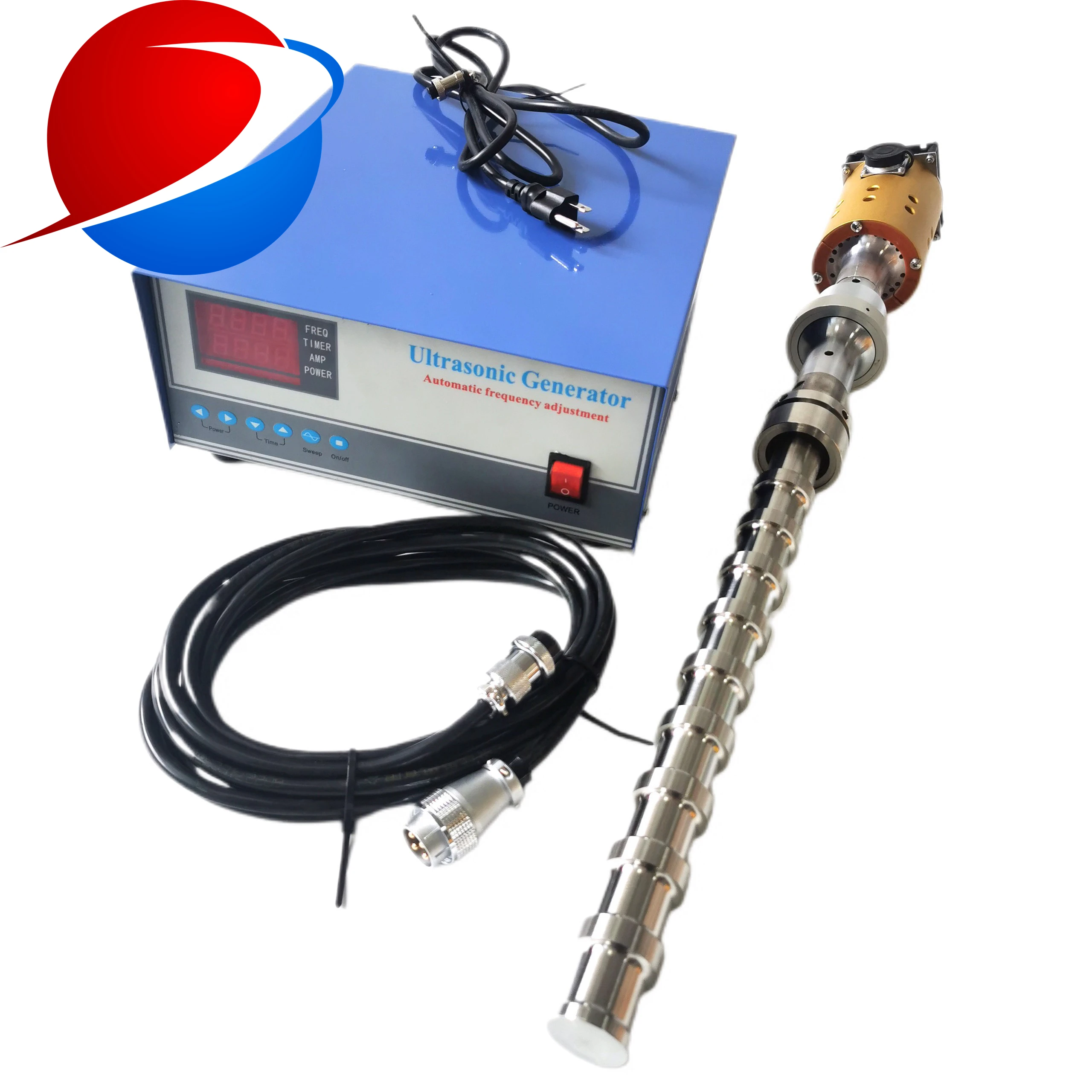 2000w power watts 20khz frequency Ultrasonic Vibration Sound High quality Titanium material Ultrasonic Biodiesel Reactor
2000w power watts 20khz frequency Ultrasonic Vibration Sound High quality Titanium material Ultrasonic Biodiesel Reactor