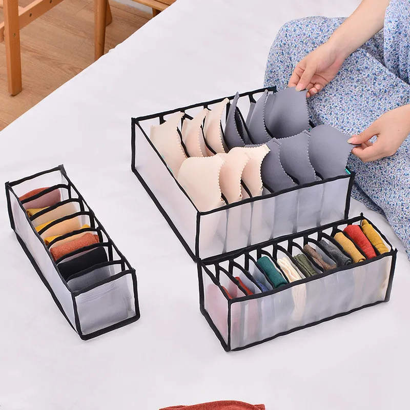 1 Piece Mesh Underwear Package Box Drawer Type Clothes Storage Case Lattice Sorting Box For Socks Transparent Clothing Organizer
1 Piece Mesh Underwear Package Box Drawer Type Clothes Storage Case Lattice Sorting Box For Socks Transparent Clothing Organizer