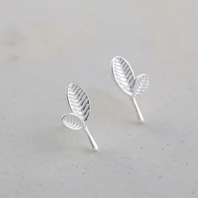 Real 925 Sterling Silver leave Stud Earrings for Women Girls Fashion sterling-silver-jewelry brincos brinco
Real 925 Sterling Silver leave Stud Earrings for Women Girls Fashion sterling-silver-jewelry brincos brinco