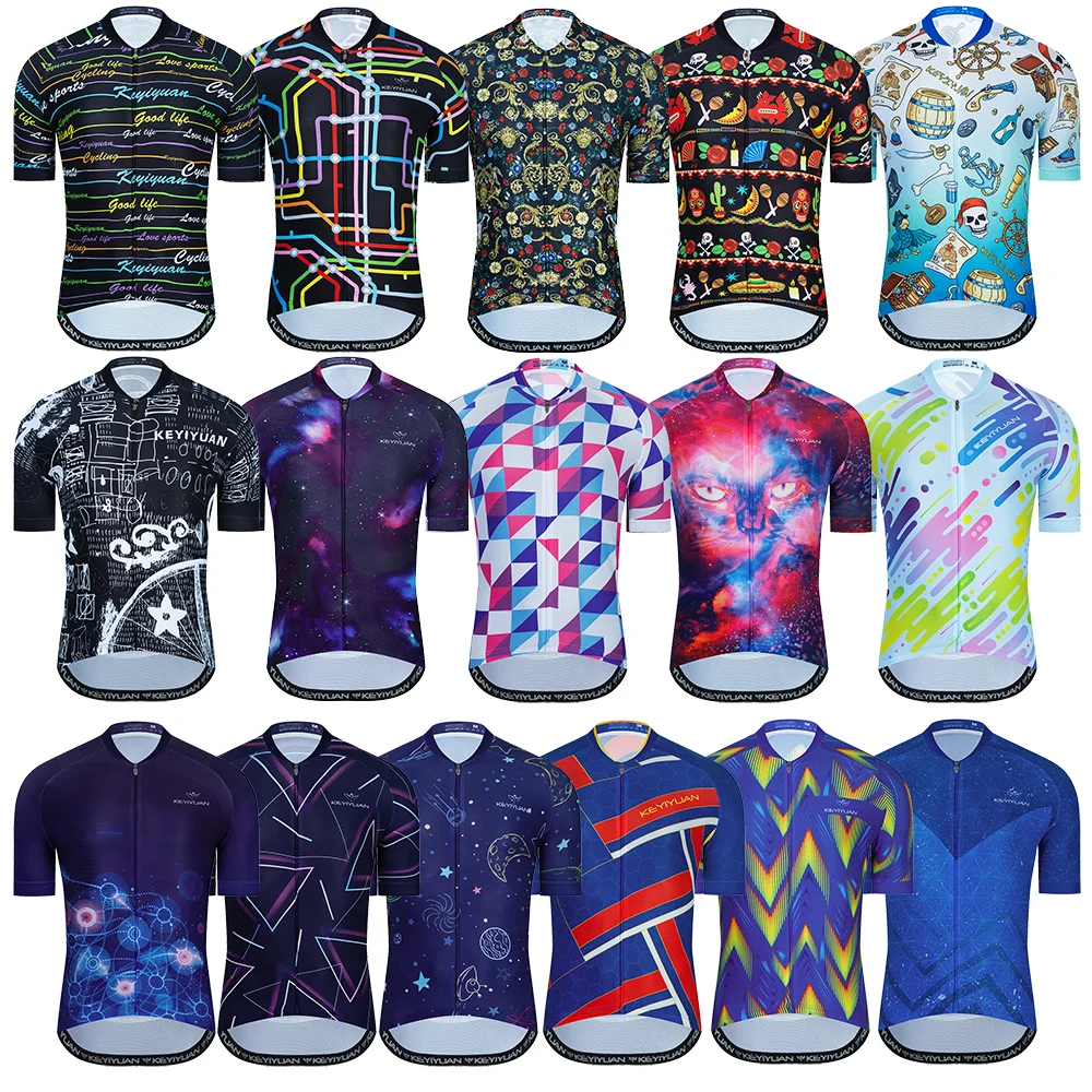 KEYIYUAN Men Short Sleeve Cycling Jersey 2025 Pro Team Mtb Clothing Road Bike Sweat Shirt Roupa Ciclista Masculino Maillot Velo
KEYIYUAN Men Short Sleeve Cycling Jersey 2025 Pro Team Mtb Clothing Road Bike Sweat Shirt Roupa Ciclista Masculino Maillot Velo
