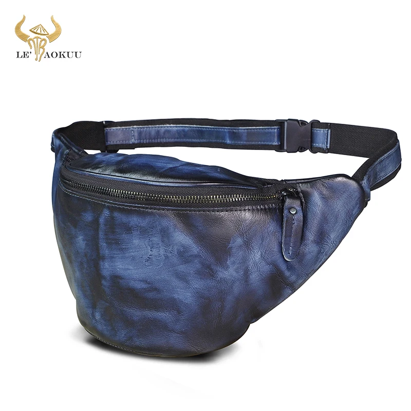Natural Leather men Casual Design Fanny Waist Belt Bag Chest Pack Fashion Blue Travel 7" Phone Case Pouch Tea Umbrella Male 9981
Natural Leather men Casual Design Fanny Waist Belt Bag Chest Pack Fashion Blue Travel 7" Phone Case Pouch Tea Umbrella Male 9981