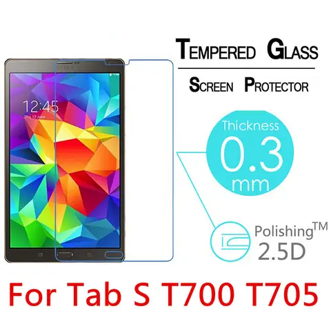 Explosion-Proof Toughened Tempered Glass For Samsung Galaxy Tab S 8.4 T700 T705 8.4" Clear HD Screen Protect Film Cover 9H