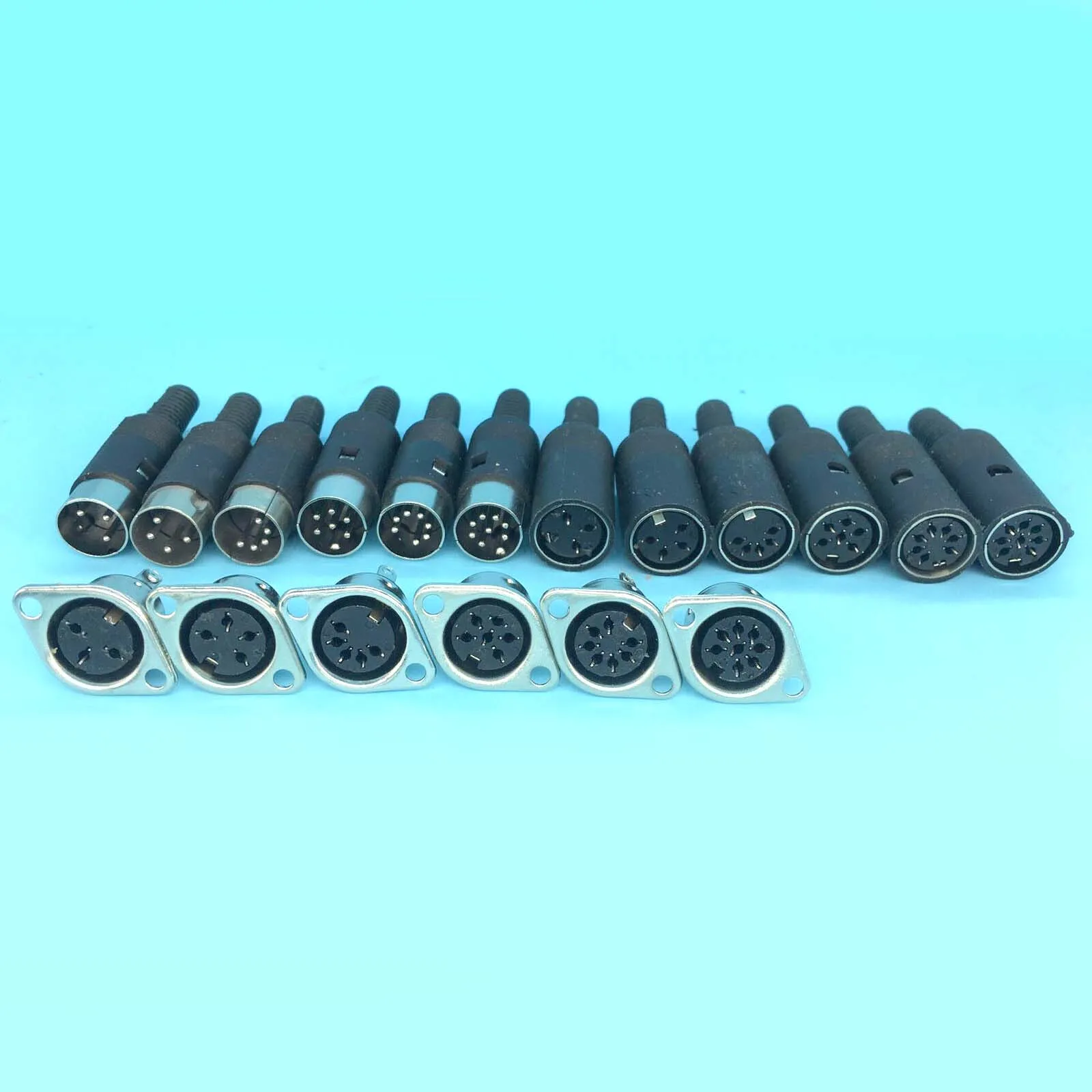 Male/Female DIN Plug Socket cables Connectors 3/4/5/6/7/8 PIN Chassis Panel Cable Mount plug
Male/Female DIN Plug Socket cables Connectors 3/4/5/6/7/8 PIN Chassis Panel Cable Mount plug