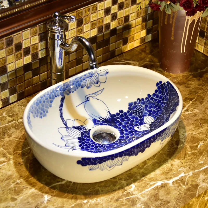 Europe style chinese washbasin sink Jingdezhen Art Counter Top ceramic wash basin bathroom sink
Europe style chinese washbasin sink Jingdezhen Art Counter Top ceramic wash basin bathroom sink