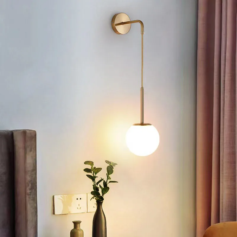 Nordic Modern Glass Wall Light Bedroom Bedside Reading Lamp Creative Indoor Lights for Living Room Dining Room Home Decoration
Nordic Modern Glass Wall Light Bedroom Bedside Reading Lamp Creative Indoor Lights for Living Room Dining Room Home Decoration
