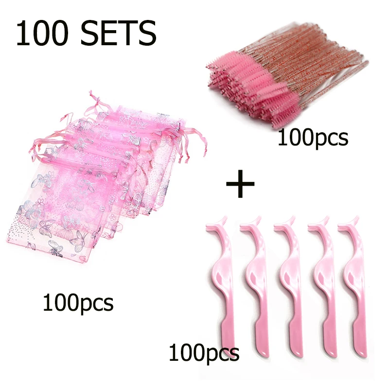 Eyelash Extension Supplies Butterfly Eye Lash Packaging Gift Bags with Lashes Brushes and Tweezers Grafting Eyelash Tools Kit
Eyelash Extension Supplies Butterfly Eye Lash Packaging Gift Bags with Lashes Brushes and Tweezers Grafting Eyelash Tools Kit