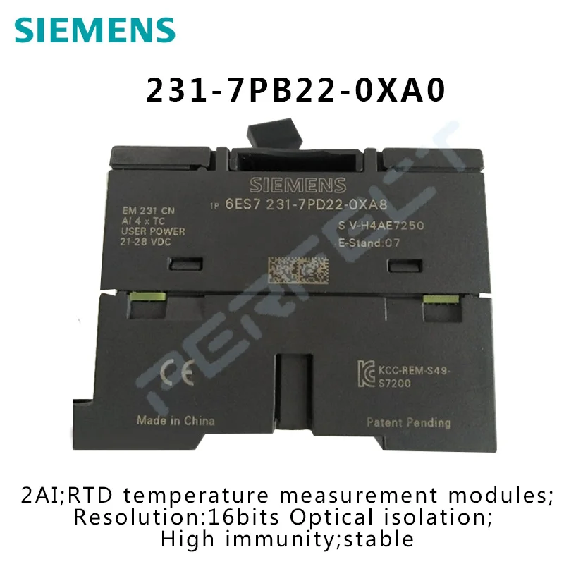 Compatible S7-200 6ES7231-7PB22-0XA0 6ES7 231-7PB22-0XA0 Simatic Series Analog Input Module 2AI RTD 16BIT
Compatible S7-200 6ES7231-7PB22-0XA0 6ES7 231-7PB22-0XA0 Simatic Series Analog Input Module 2AI RTD 16BIT