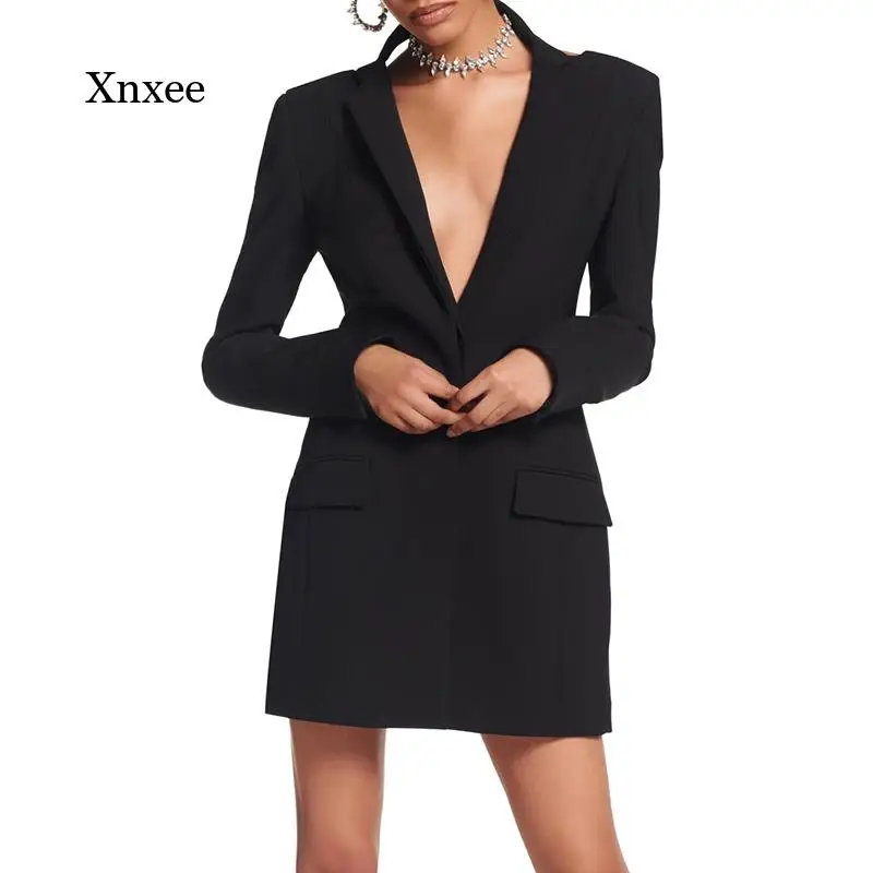 Backless Blazer Patchwork Diamond Sexy Female Notched Long Sleeve Korean Fashion Slim Women's Spring 2021 New Jackets Clothing
Backless Blazer Patchwork Diamond Sexy Female Notched Long Sleeve Korean Fashion Slim Women's Spring 2021 New Jackets Clothing