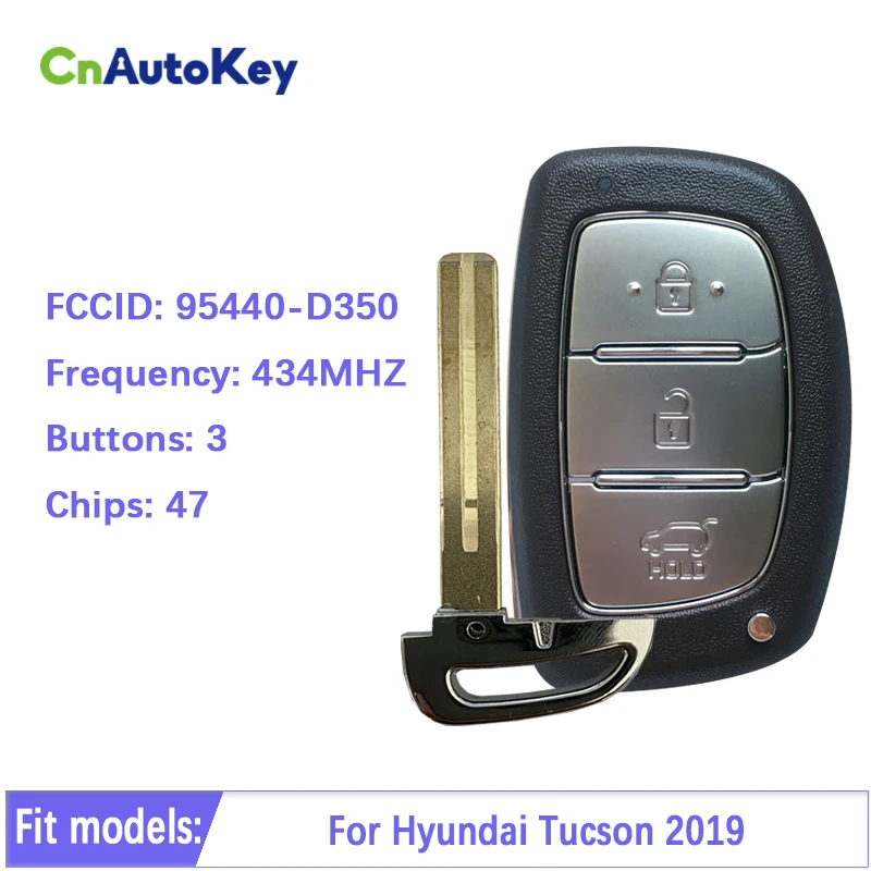 Ключ дистанционного управления 95440-D3500 для Hyundai Tucson 2019, 3 кнопки, 433 МГц, CN020130
Ключ дистанционного управления 95440-D3500 для Hyundai Tucson 2019, 3 кнопки, 433 МГц, CN020130
