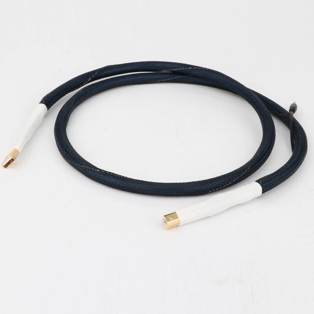 One Pieces SQ-88B OCC Silver Plated 2.0 USB Cable with 3U gold Plated USB Connector
One Pieces SQ-88B OCC Silver Plated 2.0 USB Cable with 3U gold Plated USB Connector